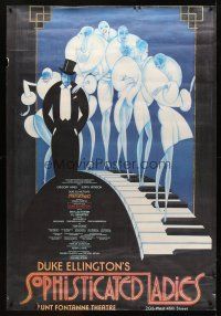 8r267 SOPHISTICATED LADIES stage play special 41x60 '81 wonderful art of Duke Ellington & women!