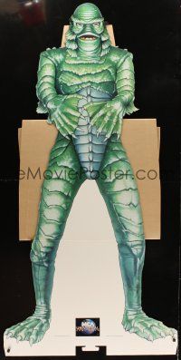 8r084 CREATURE FROM THE BLACK LAGOON video standee R90s wonderful life-sized monster!