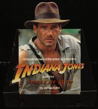 8r086 INDIANA JONES & THE TEMPLE OF DOOM standee '84 cool image of Harrison Ford!