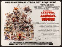 8r254 ANIMAL HOUSE subway poster '78 John Belushi, Landis classic, art by Rick Meyerowitz!