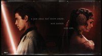 8r275 ATTACK OF THE CLONES vinyl banner '02 Star Wars Episode II, Christensen & Natalie Portman!