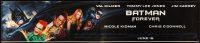 8r276 BATMAN FOREVER vinyl banner '95 Val Kilmer, Nicole Kidman, Tommy Lee Jones, Jim Carrey