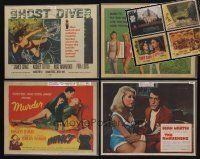 8s011 LOT OF 98 LOBBY CARDS '41 - '89 Ambushers, Ghost Diver, Impact & many more!