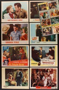 8s013 LOT OF 60 LOBBY CARDS '48 - '76 Spartacus, Somebody Up There Likes Me, Tarzan & more!