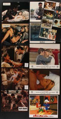 8s020 LOT OF 14 FRENCH LOBBY CARD SETS '68 - '95 many with sexy girls, 148 cards in all!