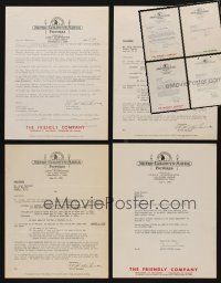 8s028 LOT OF 50 MGM LETTERS '40-53 sent directly from the studio to theater owner!
