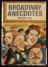 8s241 BROADWAY ANECDOTES first edition softcover book '89 filled with amusing stories & jokes!