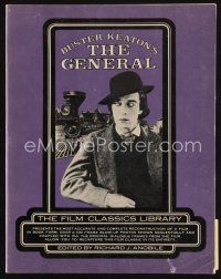 8s242 BUSTER KEATON'S THE GENERAL first edition softcover book '75 recreating it in images & words!
