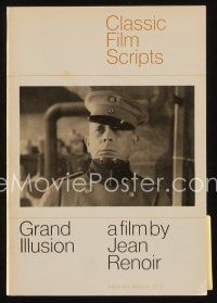 8s245 CLASSIC FILM SCRIPTS first edition English softcover book '68 Jean Renoir's Grand Illusion!