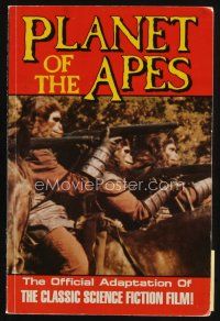 8s269 PLANET OF THE APES MOVIE ADAPTATION first edition softcover book '90 with art & photos!