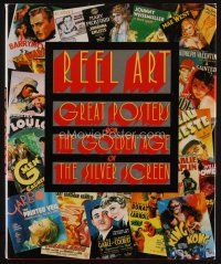 8s230 REEL ART: GREAT POSTERS FROM THE GOLDEN AGE OF THE SILVER SCREEN 2nd print hardcover book '88