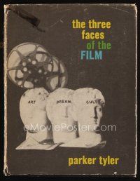 8s235 THREE FACES OF THE FILM first edition hardcover book '60 the effects of movies on society!