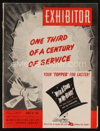 8s093 EXHIBITOR exhibitor magazine March 19, 1952 lots of theater fronts from 1919 to 1952!