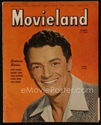 8s189 MOVIELAND magazine December 1945 head & shoulders smiling portrait of Cornel Wilde!