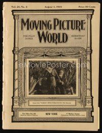 8s087 MOVING PICTURE WORLD exhibitor magazine Aug 1, 1914 Patchwork Girl of Oz, Uncle Tom's Cabin!