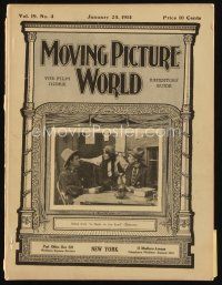 8s079 MOVING PICTURE WORLD exhibitor magazine Jan 24, 1914 Thor Lord of the Jungle, Tarzan rip-off!