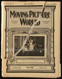 8s086 MOVING PICTURE WORLD exhibitor magazine July 18, 1914 Melies, Mary Pickford, Othello!