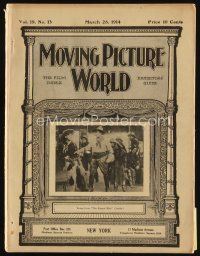 8s082 MOVING PICTURE WORLD exhibitor magazine March 28, 1914 Perils of Pauline, Samson posters!