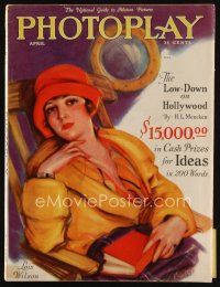8s118 PHOTOPLAY magazine April 1927 wonderful artwork of director Lois Wilson by Carl Van Buskirk!