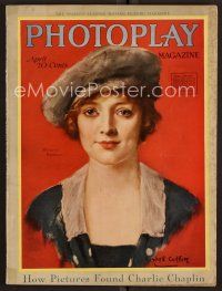 8s111 PHOTOPLAY magazine April 1919 art of Marjorie Rambeau in cool hat by Haskell Coffin!