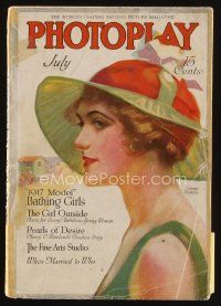 8s106 PHOTOPLAY magazine July 1917 wonderful artwork of pretty Emmy Wehlen by Neysa Moran McMein!