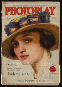 8s105 PHOTOPLAY magazine June 1917 artwork of pretty Pauline Frederick by Neysa Moran McMein!