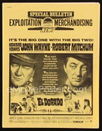 8s367 EL DORADO publicity manual '66 John Wayne, Robert Mitchum, Howard Hawks1