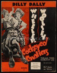 8s445 COCKEYED CAVALIERS sheet music '34 wacky Bert Wheeler & Robert Woolsey, Dilly Dally!