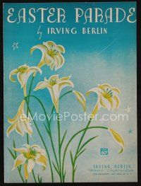 8s439 ALEXANDER'S RAGTIME BAND sheet music '38 Irving Berlin musical, Easter Parade!
