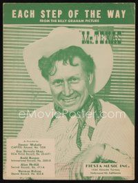 8s484 MR. TEXAS sheet music '51 great image of cowboy Redd Harper, Each Step of the Way!