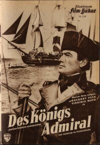 8s287 CAPTAIN HORATIO HORNBLOWER German program '51 many different images of Gregory Peck!