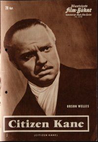 8s289 CITIZEN KANE German program '62 many different images of Orson Welles from his masterpiece!