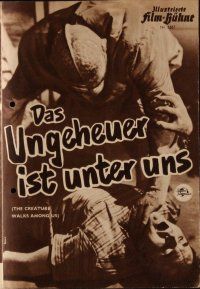 8s290 CREATURE WALKS AMONG US German program '56 many different images of monster attacking!