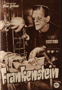 8s298 FRANKENSTEIN German program R57 great different images of Boris Karloff as the monster!