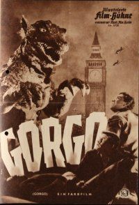 8s300 GORGO German program '61 great different images of giant monster terrorizing city!
