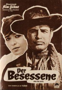 8s324 ONE EYED JACKS German program '61 different images of star & director Marlon Brando!