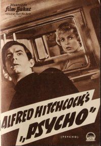 8s328 PSYCHO German program '60 Janet Leigh, Anthony Perkins, Alfred Hitchcock, different images!