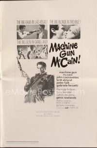 8s386 MACHINE GUN McCAIN pressbook '69 Gli Intoccabili, John Cassavetes, Britt Ekland