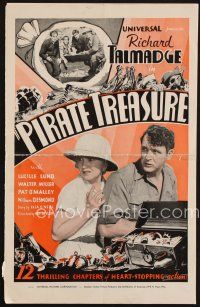 8s400 PIRATE TREASURE pressbook '35 Richard Talmadge in a heart-stopping action serial!