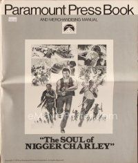 8s422 SOUL OF NIGGER CHARLEY pressbook '73 Fred Williamson has his soul brothers w/ him this time!