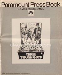 8s429 THREE TOUGH GUYS pressbook '74 Isaac Hayes & Fred Williamson got their own mean game!