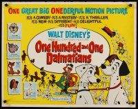 8t290 ONE HUNDRED & ONE DALMATIANS 1/2sh '61 most classic Walt Disney canine family cartoon!