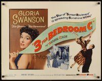 8t003 3 FOR BEDROOM C 1/2sh '52 different image of glorious & uproarious Gloria Swanson!