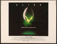 8t013 ALIEN int'l 1/2sh '79 Ridley Scott outer space sci-fi classic, cool hatching egg image!