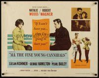 8t014 ALL THE FINE YOUNG CANNIBALS style B 1/2sh '60 Robert Wagner & sexy Natalie Wood, different!