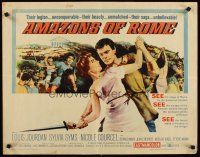 8t018 AMAZONS OF ROME 1/2sh '63 Louis Jourdan, they fought like 10,000 unchained tigers!
