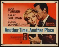 8t022 ANOTHER TIME ANOTHER PLACE style B 1/2sh '58 sexy Lana Turner, young Sean Connery!