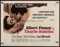 8t082 CHARLIE BUBBLES 1/2sh '68 Albert Finney, Colin Blakely, Whitelaw, Liza Minnelli's first!