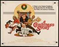 8t086 CHRISTMAS STORY 1/2sh '83 best classic Christmas movie, great art by Robert Tanenbaum!