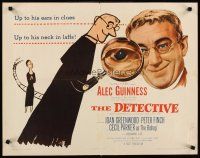 8t107 DETECTIVE 1/2sh '54 great close-up image & artwork of Alec Guinness!